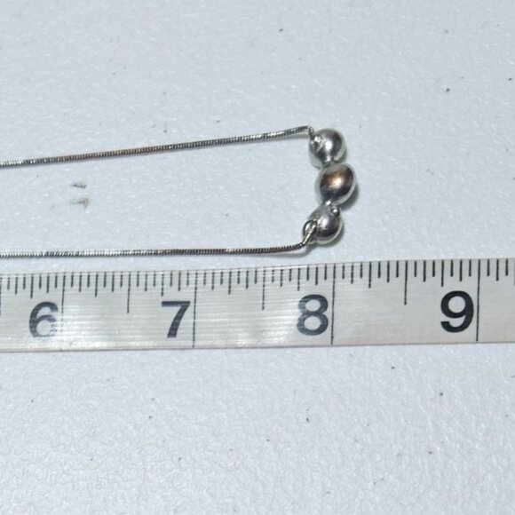 Elegant Green Three Stone Necklace Silver Tone Fashion Jewelry Gift Women - Picture 8 of 8